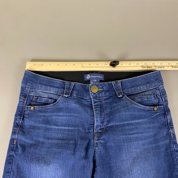 Democracy "Ab"solution Skinny Jeans Women's Size 12 Blue Dark Wash Denim - Picture 6 of 13